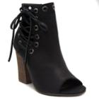 Sugar Ottawan Women's High Heel Ankle Boots, Size: Medium (6.5), Black