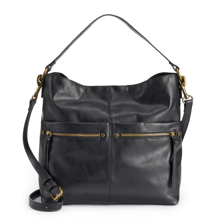 Sonoma Goods For Life&trade; Sondra Hobo, Women's, Black