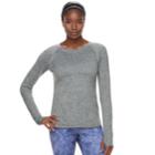 Women's Tek Gear&reg; Long Sleeve Performance Tee, Size: Xs, Med Grey