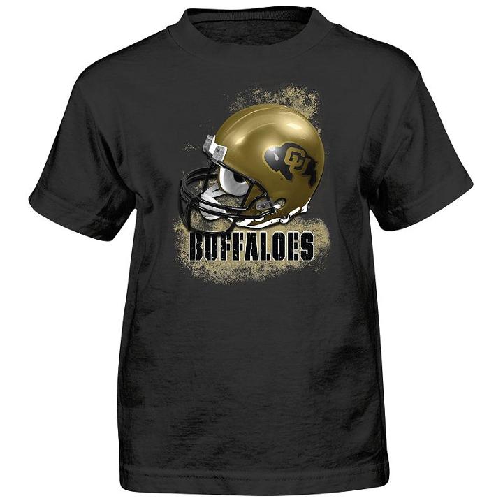Boys 4-7 Colorado Buffaloes Helmet Tee, Boy's, Size: M(5/6), Black