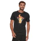 Men's Nike Flaming Hoop Dri-fit Tee, Size: Large, Grey (charcoal)