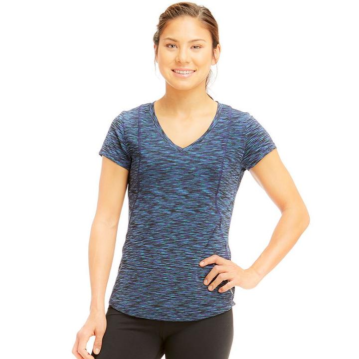 Women's Marika Crunch Space-dyed Tee, Size: Small, Med Blue