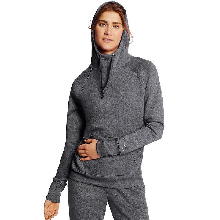 Women's Champion Fleece Hoodie, Size: Medium, Orange Oth
