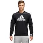 Men's Adidas Cotton Fleece Top, Size: Xl, Black