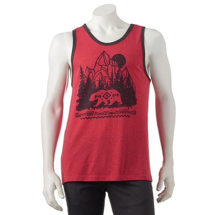 Men's Urban Pipeline&reg; Bear Mountain Tank Top, Size: Xl, Dark Red