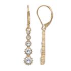Dana Buchman Crystal Linear Drop Earrings, Women's, Gold
