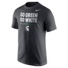 Men's Nike Michigan State Spartans Local Verbiage Tee, Size: Xl, Black