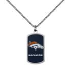 Men's Stainless Steel Denver Broncos Dog Tag Necklace, Size: 22, Silver