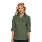 Women's Croft & Barrow&reg; Knit To Fit Shirt, Size: Xxl, Brt Green