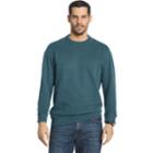 Men's Arrow Classic-fit Sueded Fleece Crewneck Sweater, Size: Large, Brt Blue