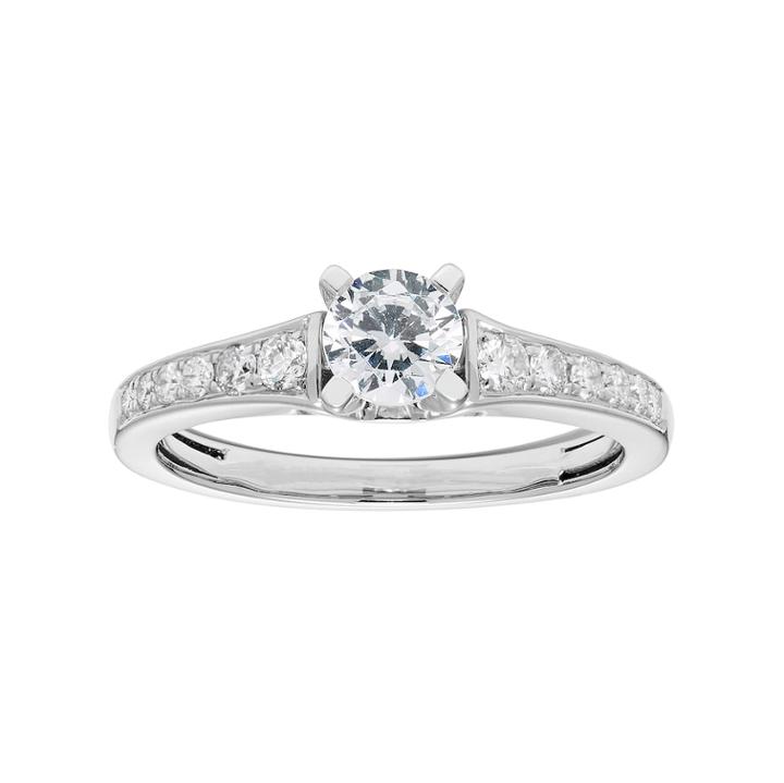 14k Gold 3/4 Carat T.w. Igl Certified Diamond Engagement Ring, Women's, Size: 9, White