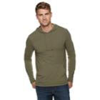 Men's Sonoma Goods For Life&trade; Slim-fit Supersoft Hoodie Tee, Size: Large, Med Brown