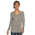 Women's Sonoma Goods For Life&trade; Supersoft Crisscross Tee, Size: Large, Green