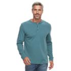 Men's Croft & Barrow&reg; Classic-fit Easy-care Henley, Size: Medium, Med Blue