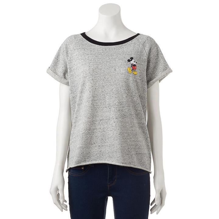 Disney's Mickey Mouse Juniors' One & Only Graphic Sweatshirt, Teens, Size: Small, Grey Other