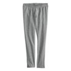 Girls 4-10 Jumping Beans&reg; Glittery Full-length Leggings, Size: 7, Med Grey