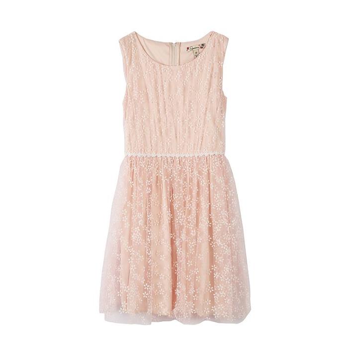 Girls 7-16 Speechless Flocked Floral Embroidered Dress, Girl's, Size: 8, Dark Pink