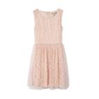 Girls 7-16 Speechless Flocked Floral Embroidered Dress, Girl's, Size: 8, Dark Pink