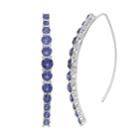 Dana Buchman Curved Threader Earrings, Women's, Blue
