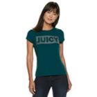 Women's Juicy Couture Graphic Tee, Size: Large, Dark Green