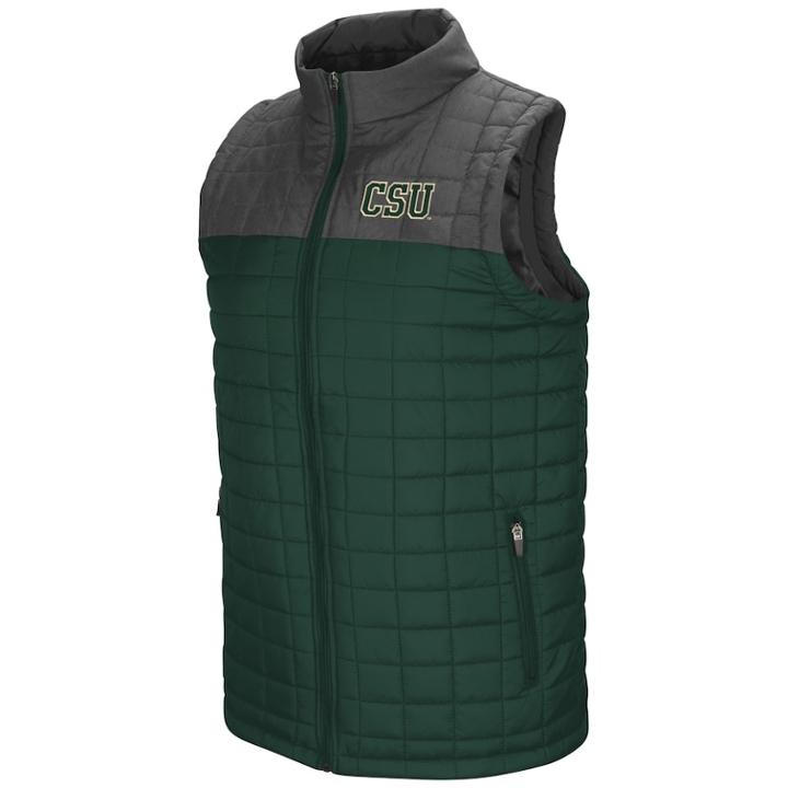 Men's Colorado State Rams Amplitude Puffer Vest, Size: Xl, Dark Green