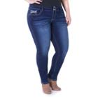 Juniors' Plus Size Series 31 Dark Wash Jeggings, Girl's, Size: 14w Short, Dark Blue