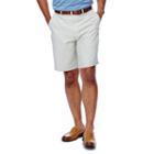 Men's Haggar&reg; Cool 18&reg; Plain-front Microfiber Performance Shorts, Size: 44, Lt Beige