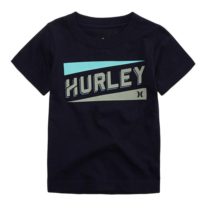 Boys 4-7 Hurley Stadium Lines Logo Graphic Tee, Size: 5, Blue (navy)