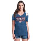 Women's Oklahoma City Thunder Athletic Triblend Tee, Size: Medium, Brt Blue