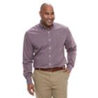 Big & Tall Izod Premium Essentials Classic-fit Stretch Button-down Shirt, Men's, Size: 3xl Tall, Drk Purple