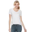 Women's Sonoma Goods For Life&trade; Essential V-neck Tee, Size: Xs, Natural