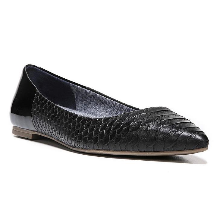 Dr. Scholl's Sidney Women's Ballet Flats, Size: Medium (7), Black