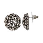 Gs By Gemma Simone Parisian Treasures Collection Dome Stud Earrings, Women's, Black