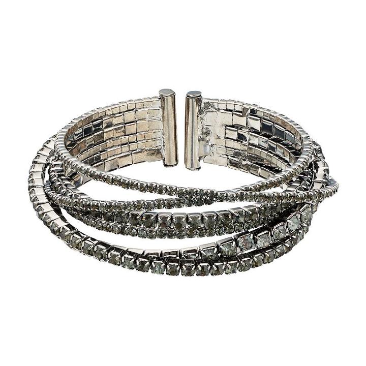 Simply Vera Vera Wang Crisscross Cup Chain Cuff Bracelet, Women's, Oxford