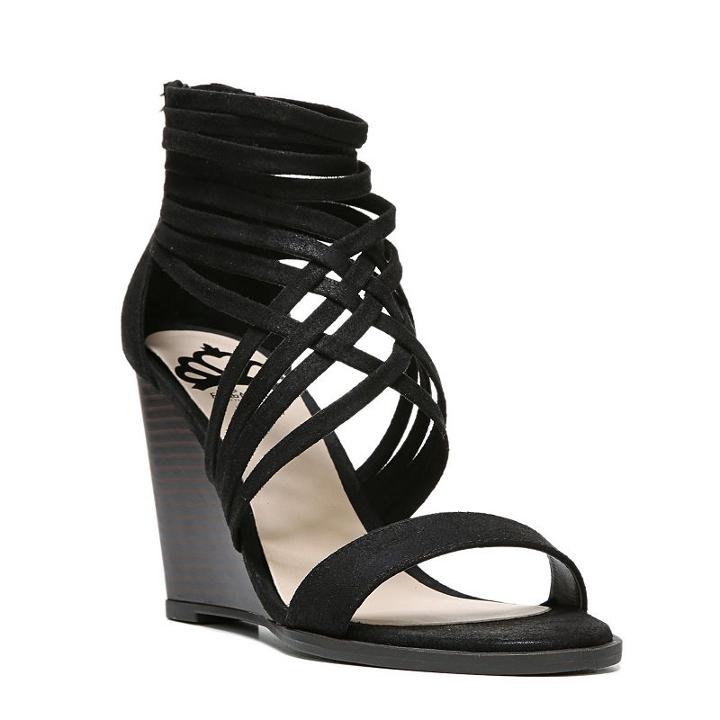 Fergalicious Hunter Women's High Heel Wedges, Size: 5, Black