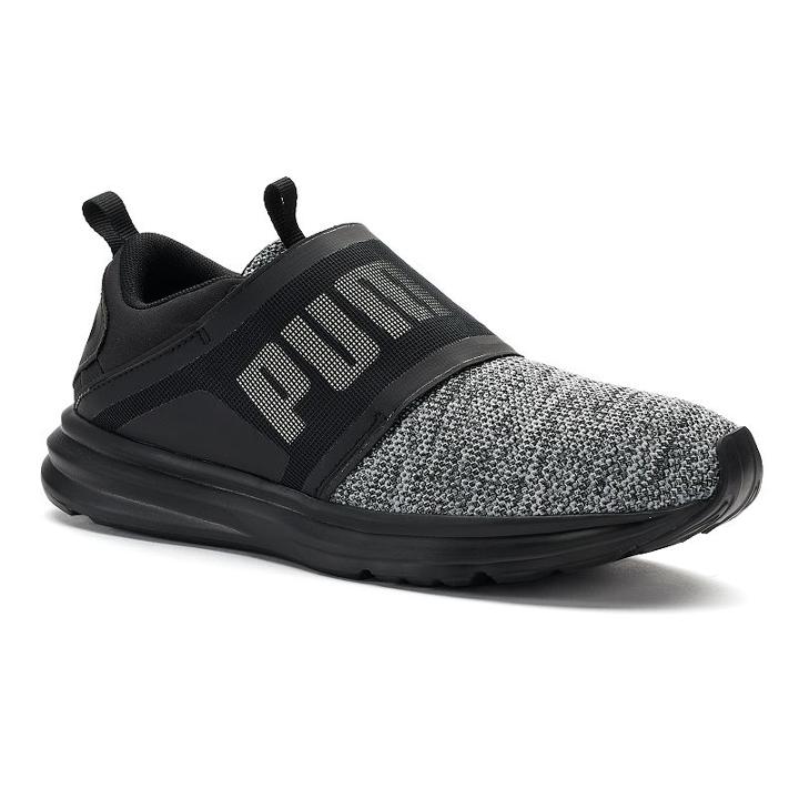 Puma Enzo Strap Knit Women's Sneakers, Size: 8, Black, Durable
