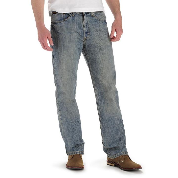 Men's Lee Premium Select Relaxed Straight Leg Jeans, Size: 36x29, Blue