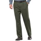 Men's Croft & Barrow&reg; Stretch Easy-care Classic-fit Pleated Pants, Size: 32x34, Med Green