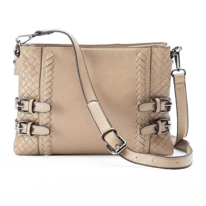 Mellow World Karen Laced Crossbody Bag, Women's, Beig/green (beig/khaki)