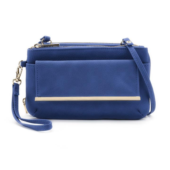 Apt. 9&reg; Double-entry Crossbody Wallet, Women's, Dark Blue