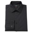Men's Apt. 9&reg; Slim-fit Stretch Spread-collar Dress Shirt, Size: 16.5-32/33, Black