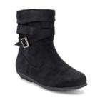 So&reg; Layne Girls' Ankle Boots, Size: 13, Black