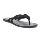 Women's Sonoma Goods For Life&trade; Braided Thong Sandals, Size: Medium, Black