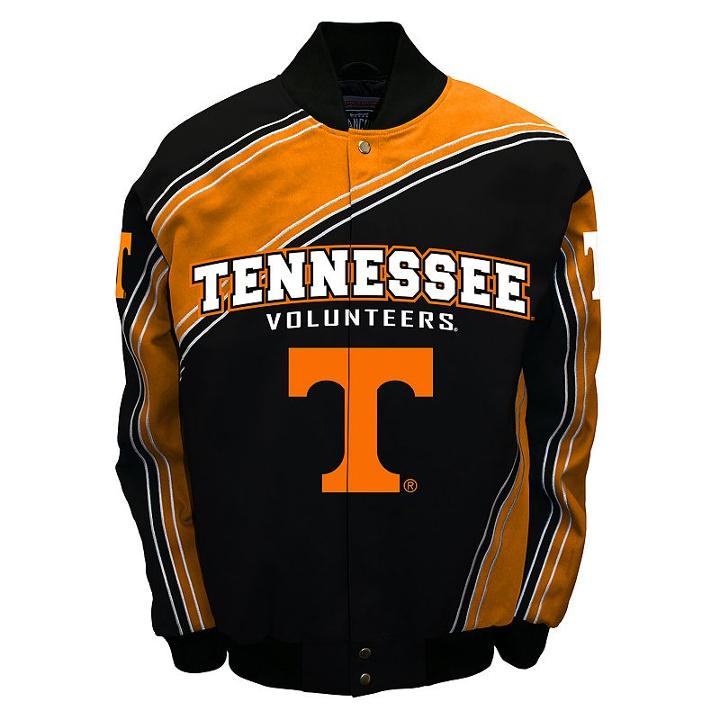 Men's Franchise Club Tennessee Volunteers Warrior Twill Jacket, Size: 3xl, Black