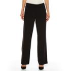 Ab Studio Milan Straight-leg Dress Pants - Women's, Size: 2 T/l, Black
