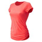 Women's New Balance Transform Perfect Short Sleeve Tee, Size: Large, Brt Pink