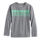 Boys 4-7x Sonoma Goods For Life&trade; Long-sleeved Striped Tee, Size: 5, Med Grey