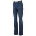 Women's Jennifer Lopez Curvy Fit Bootcut Jeans, Size: 6 T/l, Dark Blue