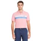 Men's Izod Sportflex Classic-fit Engineer-striped Stretch Performance Polo, Size: Large, Pink