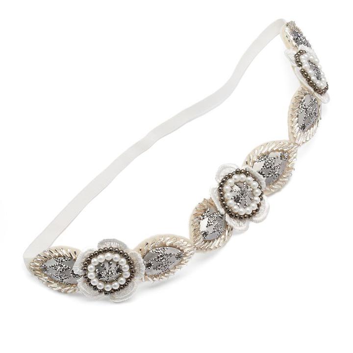 Elle&trade; Floral Headband, White